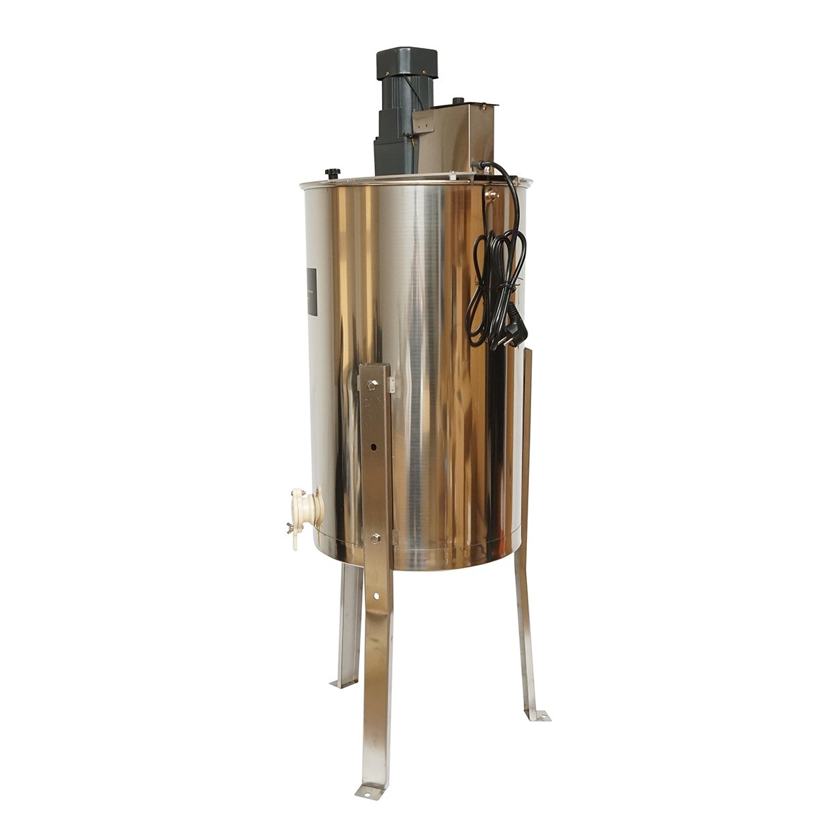 Centrifuga apicola electrica 120W 220V, extractor miere din inox cu 3 rame